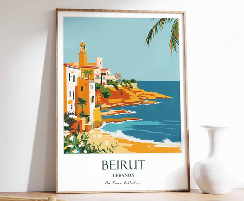 3_Beirut Print, Beirut Travel Poster, Middle East Travel Print, Islamic Decor, G