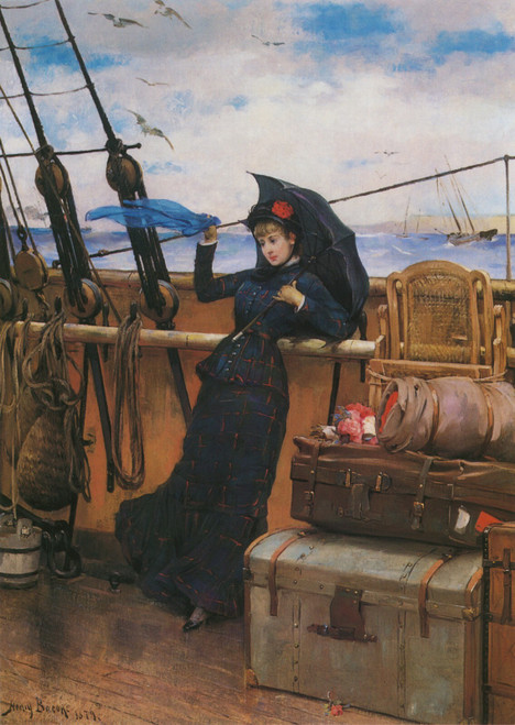 Bacon_Henry_The_Departure_1879 Poster Canvas Movie Film Print A0 A1 A2 A3 A4 A5