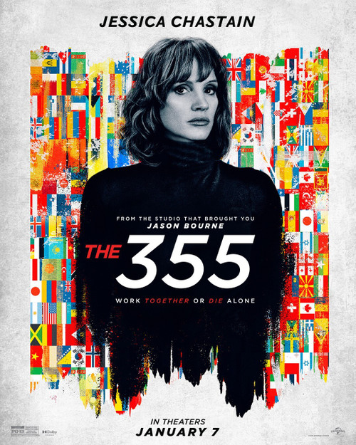 The 355 (2022)_9 Poster Canvas Movie Film Print A0 A1 A2 A3 A4 A5 A6 Art Wall De
