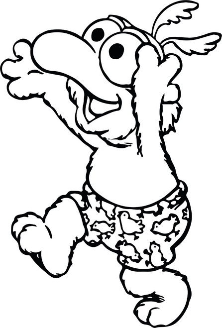 muppet-babies-bw 23 Poster Canvas Movie Film Print A0 A1 A2 A3 A4 A5 A6 Art Wall