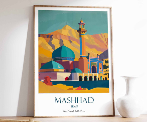 2_Mashhad Print, Mashhad Travel Poster, Middle East Travel Print, Islamic Decor,