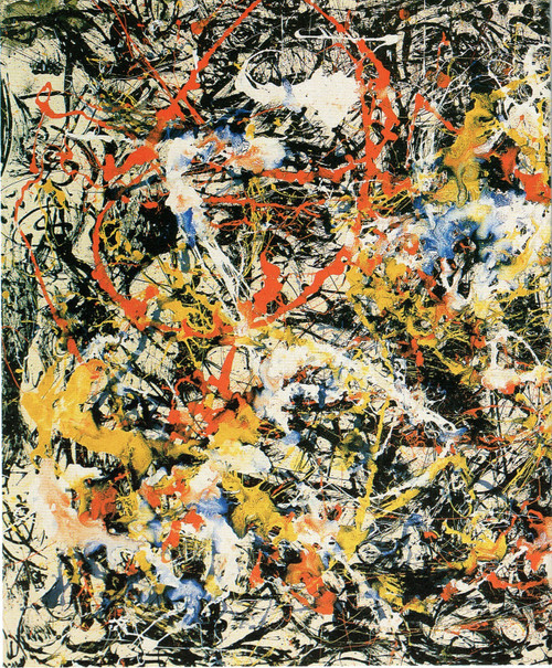 Convergence Nr.10-p1 Pollock 1952 Poster Canvas Movie Film Print A0 A1 A2 A3 A4
