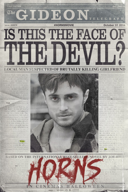 Horns (2014)_1 Movie Film Poster Canvas iconic design