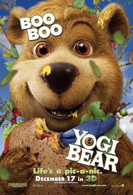Yogi Bear (2010)_7 Poster Canvas Movie Film Print A0 A1 A2 A3 A4 A5 A6 Art Wall