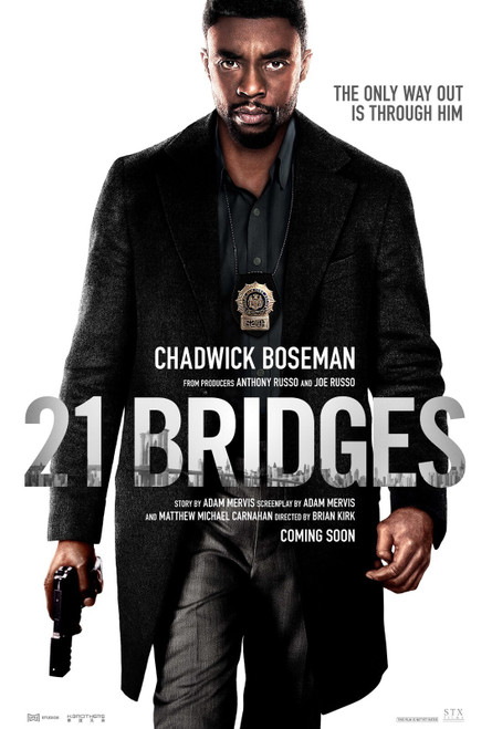 21 Bridges (2019)_2 Movie Film Poster Canvas iconic design
