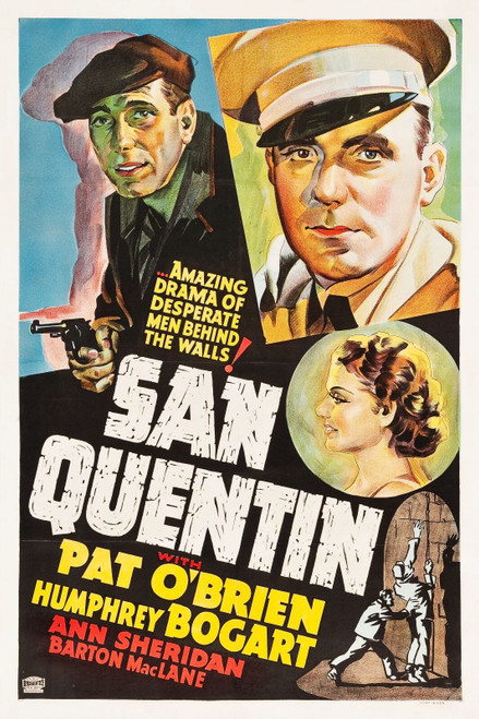 San Quentin (1937)_0 Poster Canvas Movie Film Print A0 A1 A2 A3 A4 A5 A6 Art Wal