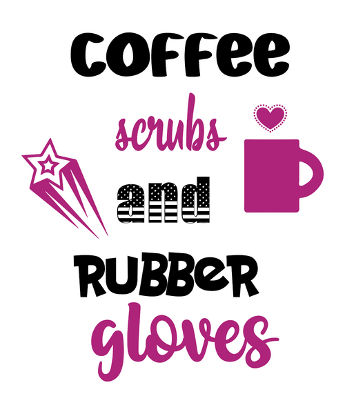 coffee scrubs and rubber gloves-01 (2) Poster Canvas Movie Film Print A0 A1 A2 A