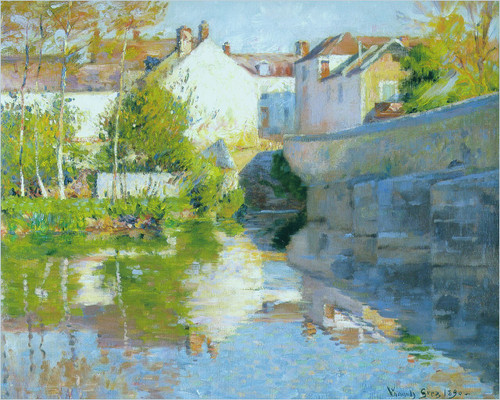 Vonnoh Robert - Beside The River Poster Canvas Movie Film Print A0 A1 A2 A3 A4 A