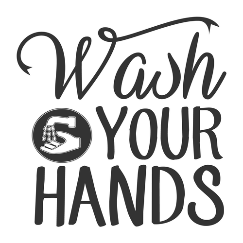 WASH YOUR HANDS-01 Poster Canvas Movie Film Print A0 A1 A2 A3 A4 A5 A6 Art Wall