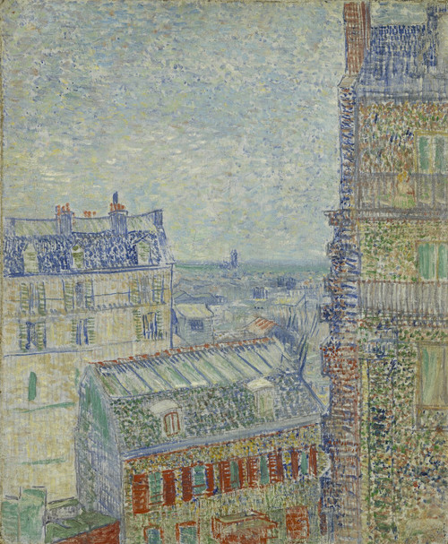 Vincent Van Gogh - View from The apartment Poster Canvas Movie Film Print A0 A1 Vincent Van Gogh - View from The apartment Poster Canvas Movie Film Print A0 A1