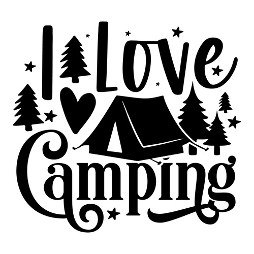 I Love Camping-01 Poster Canvas Movie Film Print A0 A1 A2 A3 A4 A5 A6 Art Wall D
