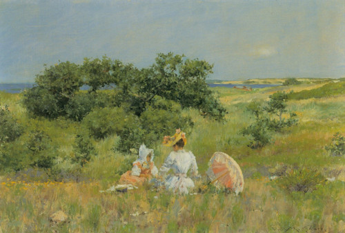 William Merritt Chase - The Fairy Tale-1892 Poster Canvas Movie Film Print A0 A1