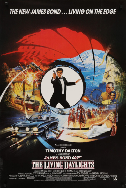 The Living Daylights Poster Canvas Movie Film Print A0 A1 A2 A3 A4 A5 A6 Art Wal