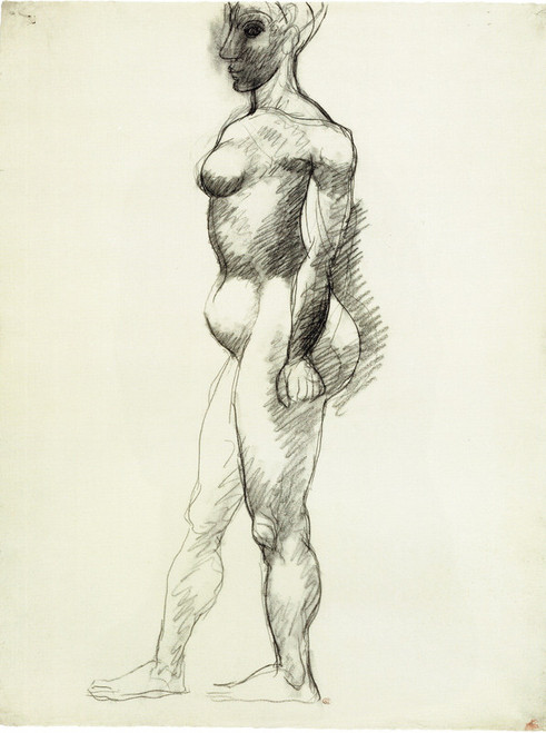 Nude in profile walking 1906 7 Picasso