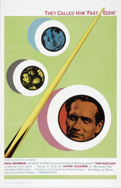 The Hustler (1961)_1 Poster Canvas Movie Film Print A0 A1 A2 A3 A4 A5 A6 Art Wal