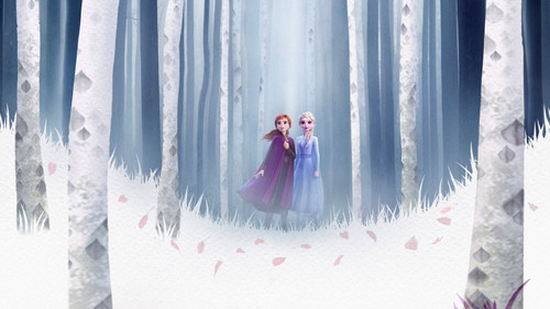 elsa_anna_in_frozen_2_4k-3840x2160 Poster Canvas Movie Film Print A0 A1 A2 A3 A4