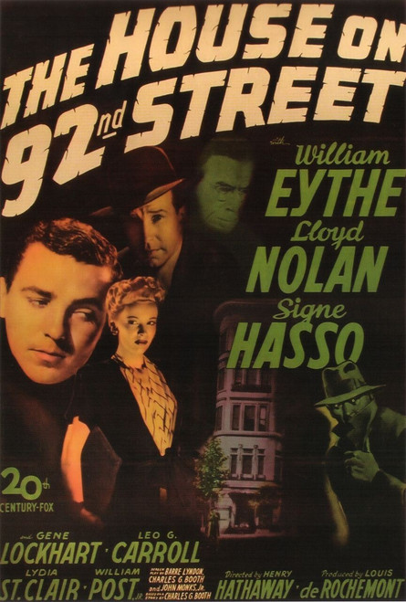 The House on 92nd Street (1945)_0 Poster Canvas Movie Film Print A0 A1 A2 A3 A4