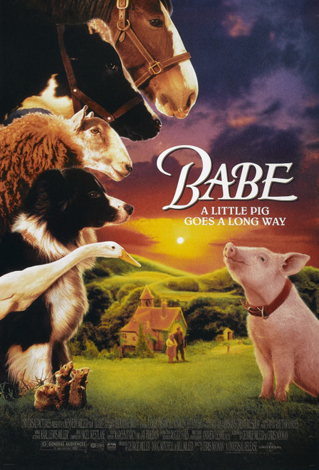 Babe (1995)_0 Movie Film Poster Canvas iconic design