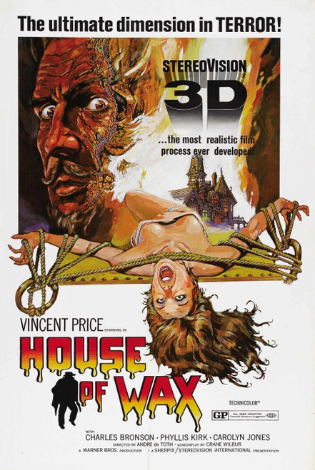 House of Wax (1953)_1 Movie Film Poster Canvas iconic design