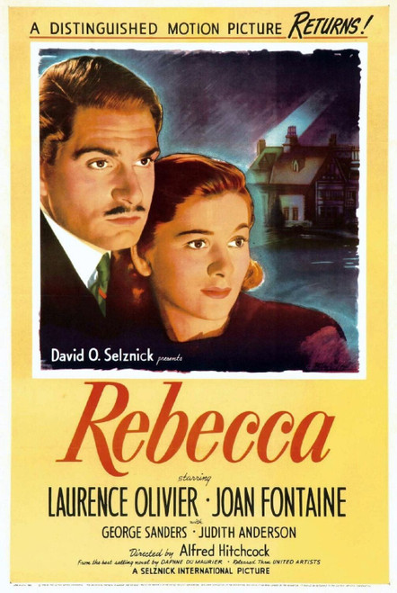 Rebecca (1940)_2 Poster Canvas Movie Film Print A0 A1 A2 A3 A4 A5 A6 Art Wall De
