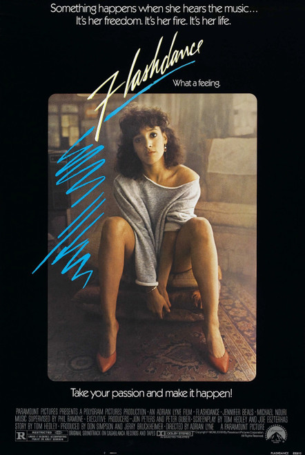 Flashdance (1983)_0 Movie Film Poster Canvas iconic design