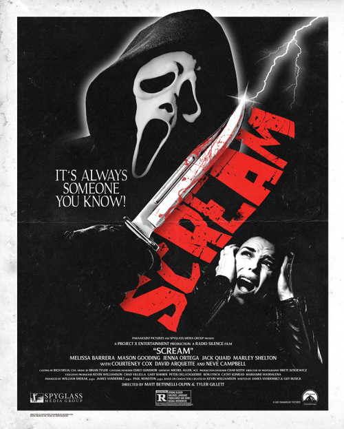 The Scream 2022 22 Poster Canvas Movie Film Print A0 A1 A2 A3 A4 A5 A6 Art Wall