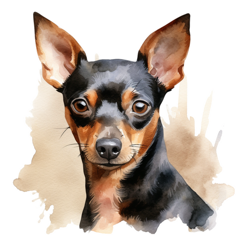 Miniature Pinscher (1) Poster Canvas Movie Film Print A0 A1 A2 A3 A4 A5 A6 Art W