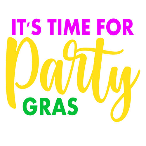 It's Time for Party Gras-01 (3) Poster Canvas Movie Film Print A0 A1 A2 A3 A4 A5