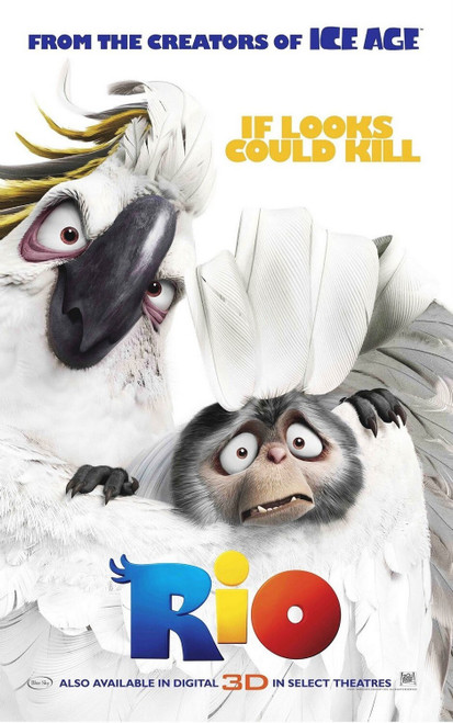 Rio (2011)_8 Poster Canvas Movie Film Print A0 A1 A2 A3 A4 A5 A6 Art Wall Decora