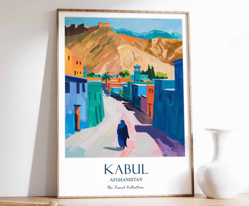 2_Kabul Print, Kabul Travel Poster, Afghanistan Poster, Islamic Decor, Middle Ea