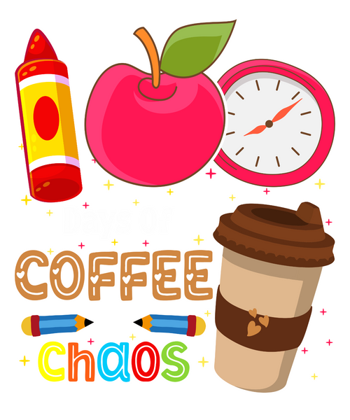100 Days Of Coffee & Chaos-01 Poster Canvas Movie Film Print A0 A1 A2 A3 A4 A5 A