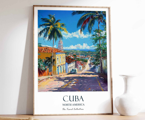 5_Cuba Poster, Cuba Travel Print, North America Travel Art, Tropical Decor, Flor