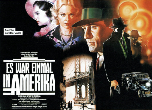 Once Upon a Time In America- US 1984 Poster Canvas Movie Film Print A0 A1 A2 A3