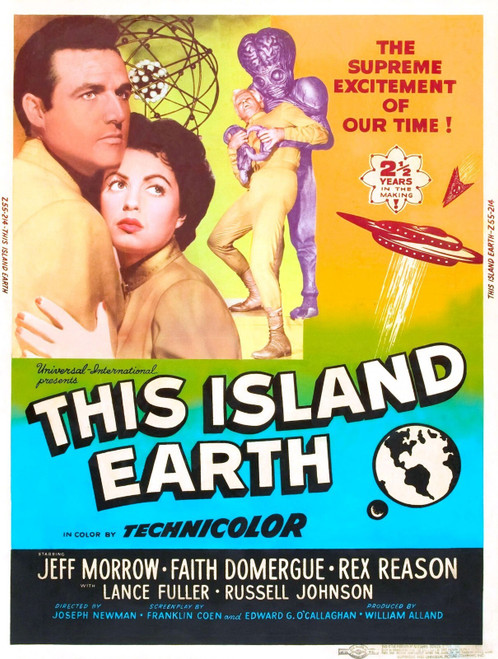 This Island Earth 03 Poster Canvas Movie Film Print A0 A1 A2 A3 A4 A5 A6 Art Wal