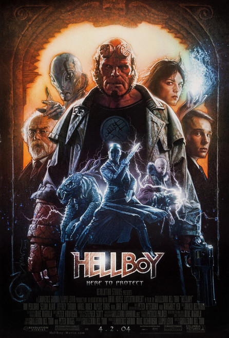 Hellboy (2004)_3 Movie Film Poster Canvas iconic design