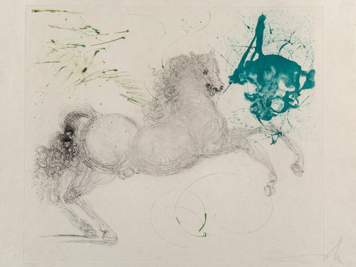 Salvador Dali (1904-1989). Pegasus, from The Mythology, 1963 Poster Canvas Movie