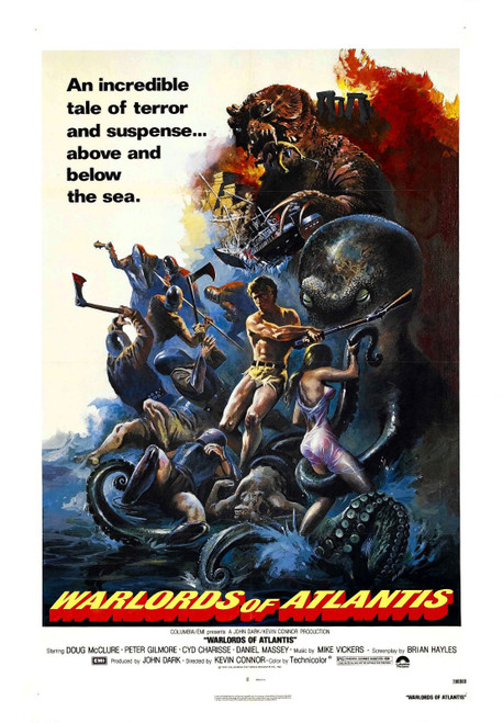 Warlords Of Atlantis 01 Poster Canvas Movie Film Print A0 A1 A2 A3 A4 A5 A6 Art