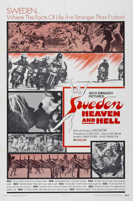 Sweden Heaven And Hell 01 Poster Canvas Movie Film Print A0 A1 A2 A3 A4 A5 A6 Ar