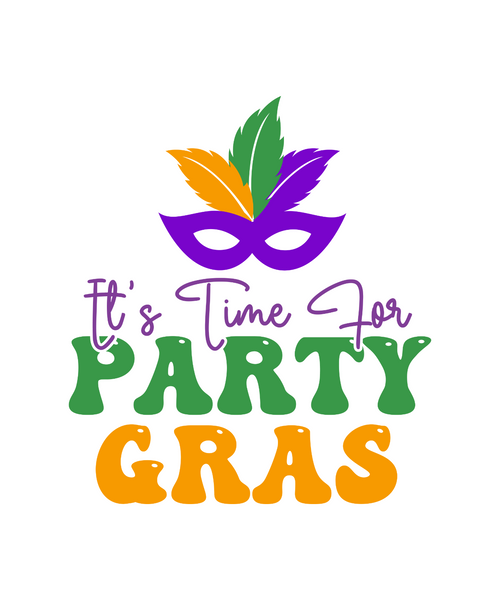 its time for party gras-01 Poster Canvas Movie Film Print A0 A1 A2 A3 A4 A5 A6 A