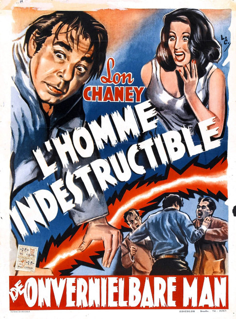 Indestructible Man 04 Poster Canvas Movie Film Print A0 A1 A2 A3 A4 A5 A6 Art Wa