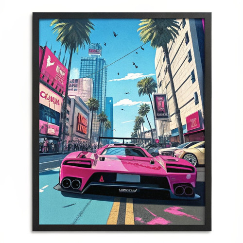 GTA VI Vice City Poster GTA Wall Art For Gaming Room GTA Print Gamer Gift (2) Po