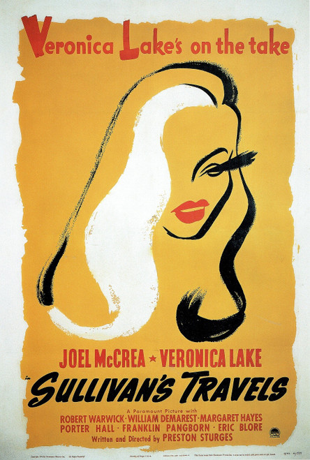 Sulivan's Travels- Us-1942 small Poster Canvas Movie Film Print A0 A1 A2 A3 A4 A