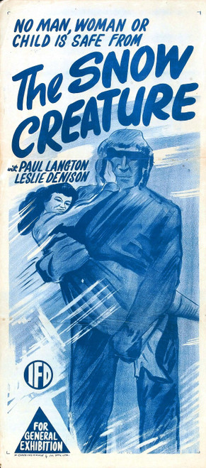 Snow Creature 03 Poster Canvas Movie Film Print A0 A1 A2 A3 A4 A5 A6 Art Wall De