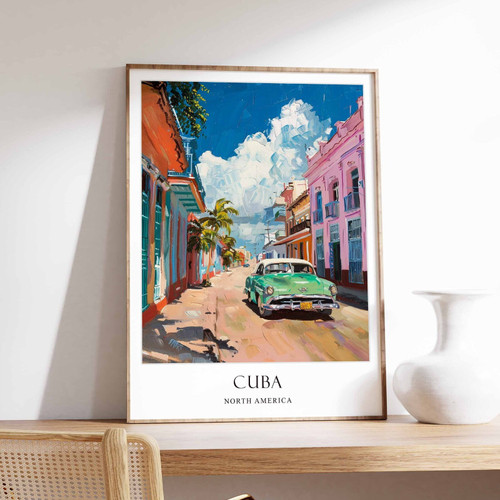 5_Cuba Poster, Home Decor, Travel Art, South American Wall Art, South America Tr