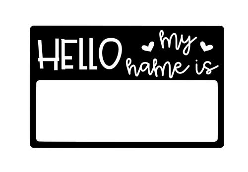 hello my name is (2) Poster Canvas Movie Film Print A0 A1 A2 A3 A4 A5 A6 Art Wal