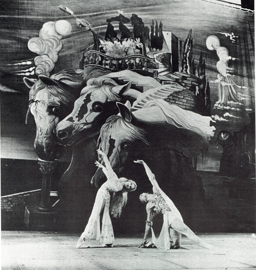 Salvador Dali - Tristan Insane The first paranoic ballet 1944 Poster Canvas Movi