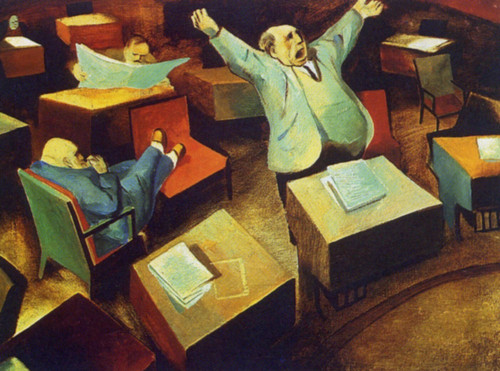 1935 William Gropper Le senat American painting Poster Canvas Movie Film Print A