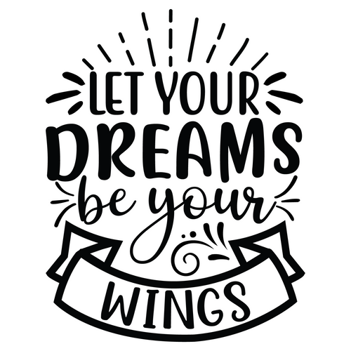 Let your dreams be your wings-01 (3) Poster Canvas Movie Film Print A0 A1 A2 A3