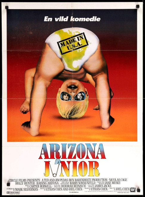 RAISING ARIZONA (1987) 3 Poster Canvas Movie Film Print A0 A1 A2 A3 A4 A5 A6 Art