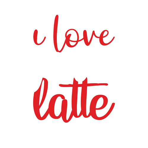 I love you a latte-01 (2) Poster Canvas Movie Film Print A0 A1 A2 A3 A4 A5 A6 Ar